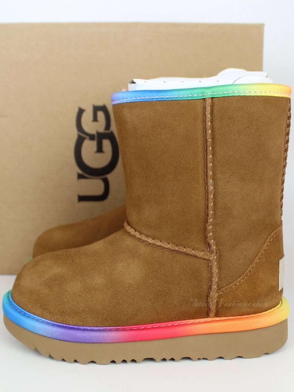 NEW UGG Rainbow Genuine Shearling Boot (Toddler)– Cozy & Stylish Winter Boots